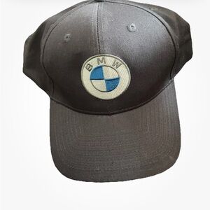 BMW Branded Adult Hat Ball Cap Adjustable Navy Blue Logo